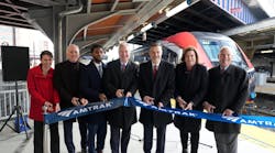 Amtrak has cut the ribbon on a newly constructed boarding platform at Baltimore Penn Station.