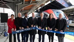 Amtrak has cut the ribbon on a newly constructed boarding platform at Baltimore Penn Station.