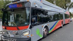 WMATA's battery-electric bus. WMATA's battery-electric bus.