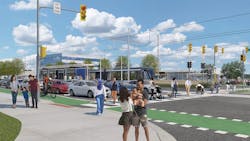 A rendering of the Hazel McCallion LRT. A rendering of the Hazel McCallion LRT.
