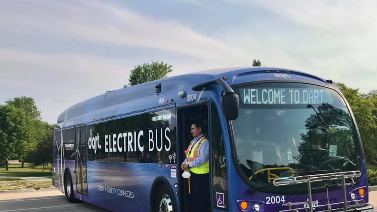 DART electric bus.