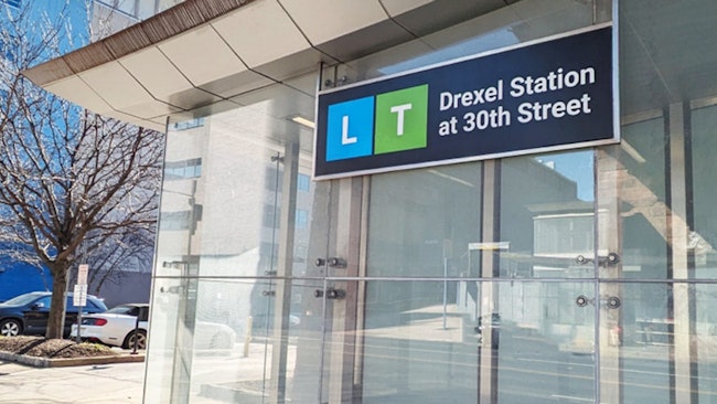 SEPTA has begun installing wayfinding signage at Drexel Station on 30th St.