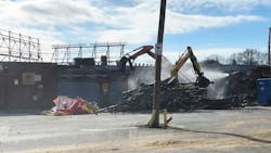 Two local small businesses have mobilized crews and equipment and begun demolition for the first of 47 residential and commercial properties that have been acquired by Amtrak. Two local small businesses have mobilized crews and equipment and begun demolition for the first of 47 residential and commercial properties that have been acquired by Amtrak.