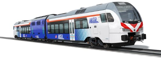 Stadler has estimated delivery of the battery electric trainsets to Metra in 2027-2028.