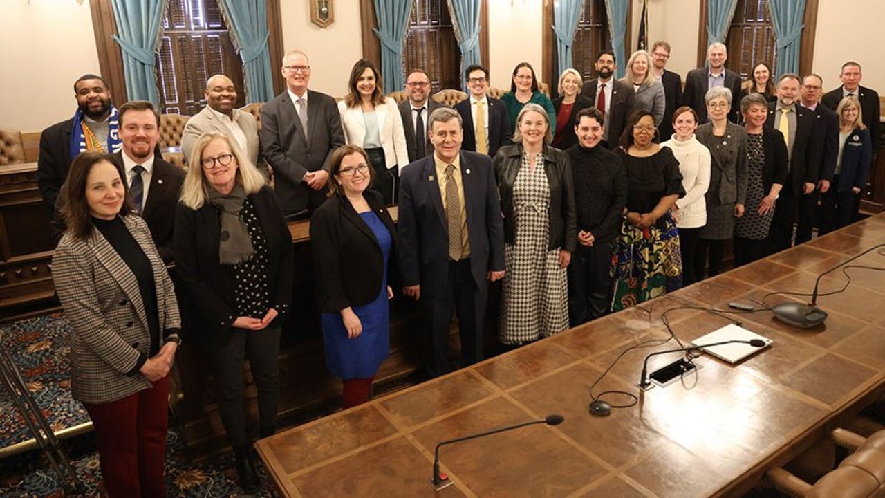 Michigan Reps. Jason Morgan and Mike McFall form bipartisan Public Transit Caucus.