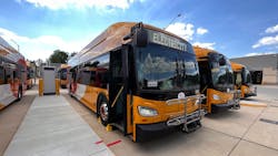NVTC battery-electric bus. NVTC battery-electric bus.