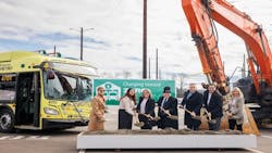 From left to right: Susan Fletcher, administrator, Federal Transit Administration Region Ten, Heena Vahora, co-chair of the King County Metro Mobility Equity Cabinet, King County Metro General Manager Michelle Allison, City of Tukwila, Wash., Mayor Tom McLeod, King County Executive Dow Constantine, Ash Awad, CMO, McKinstry and Dawn Lindell, interim general manager and CEO of Seattle City Light. From left to right: Susan Fletcher, administrator, Federal Transit Administration Region Ten, Heena Vahora, co-chair of the King County Metro Mobility Equity Cabinet, King County Metro General Manager Michelle Allison, City of Tukwila, Wash., Mayor Tom McLeod, King County Executive Dow Constantine, Ash Awad, CMO, McKinstry and Dawn Lindell, interim general manager and CEO of Seattle City Light.