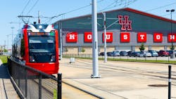 Houston Metro's Metrorail. Houston Metro's Metrorail.
