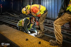 Crews performed work within Green Line stations.