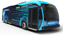 Nova Bus LFSe+ zero-emission bus.