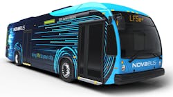 Nova Bus LFSe+ zero-emission bus.