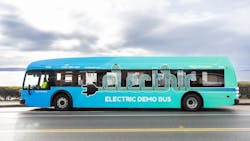 Victoria, B.C., electric bus. Victoria, B.C., electric bus.