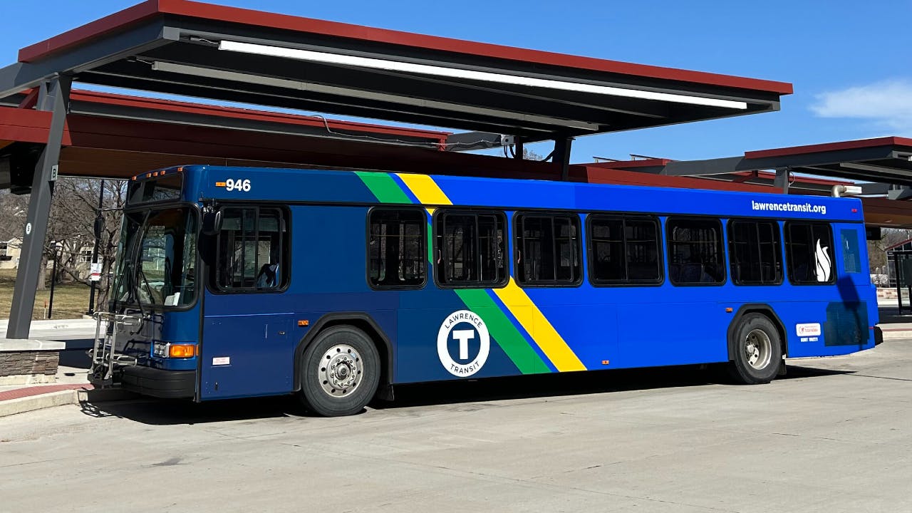 Lawrence Transit has begun updating branding of city buses