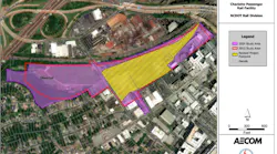 ​Revised design plans for the Charlotte Passenger Rail Facility in South End, N.C.. that does not cross Summit Avenue.