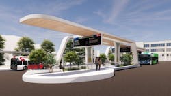 the new Multi-modal Transportation Center will include 19 bus bays, indoor and outdoor waiting areas, electric scooters, BikeLNK bikes and indoor restrooms.
