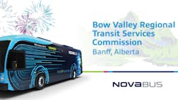 Bow Valley Regional Transit Services Commission acquires first three LFSe+ buses from Nova Bus.