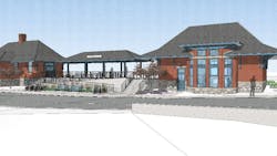 A rendering of the Northfield Transit Depot. A rendering of the Northfield Transit Depot.