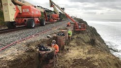 SANDAG to begin construction on Phase 5 of Del Mar Bluffs Stabilization project. SANDAG to begin construction on Phase 5 of Del Mar Bluffs Stabilization project.