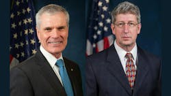 Patrick Warren (left) director of the office of railroad, pipeline & hazardous materials investigations and Mike Budinski (right), deputy director of the NTSB’s office of research and engineering. Patrick Warren (left) director of the office of railroad, pipeline & hazardous materials investigations and Mike Budinski (right), deputy director of the NTSB’s office of research and engineering.