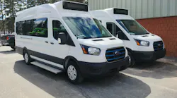 BATA's new Ford Transit all-electric vans.