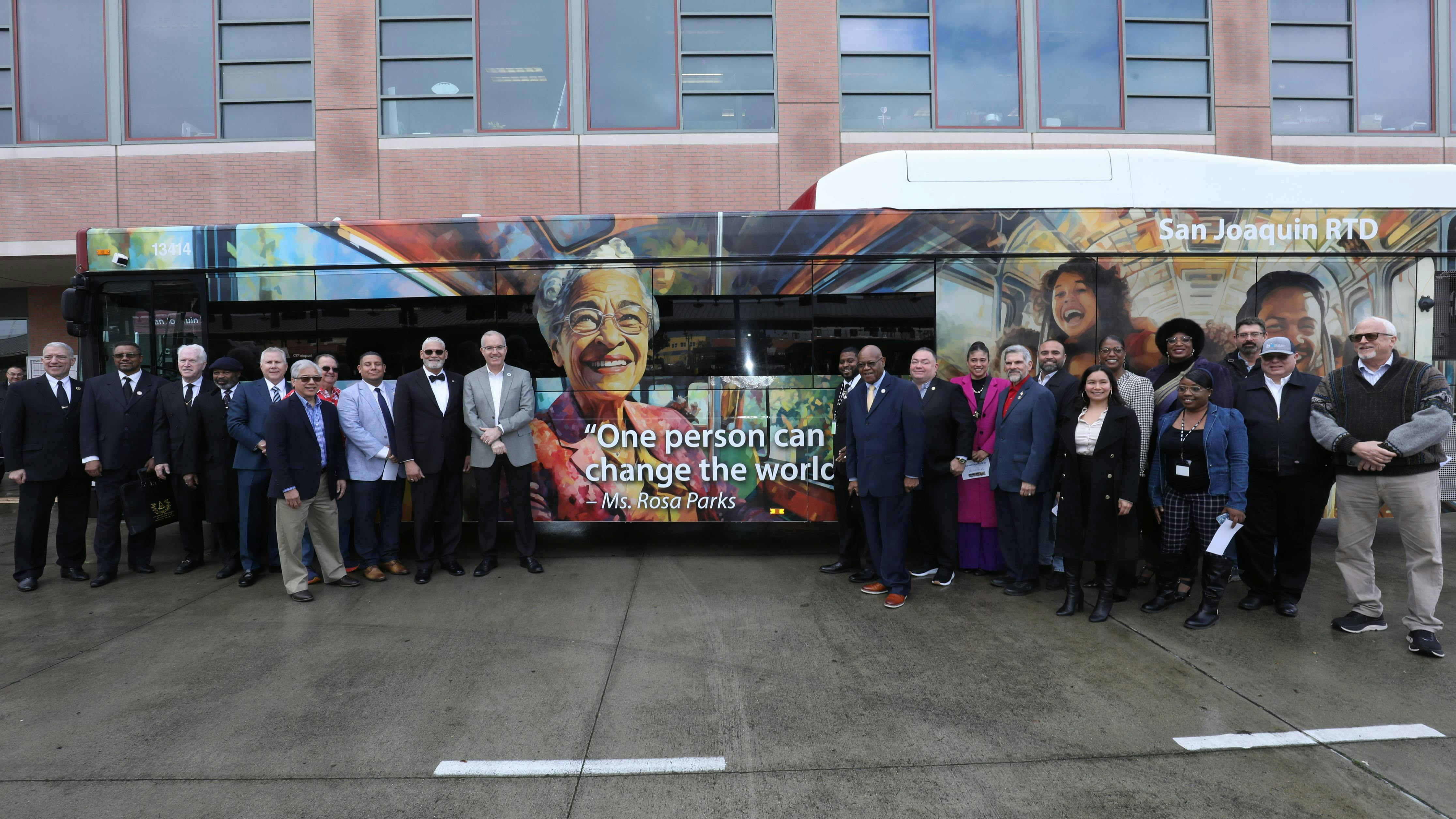 San Joaquin RTD celebrates civil rights icons with special bus wraps.