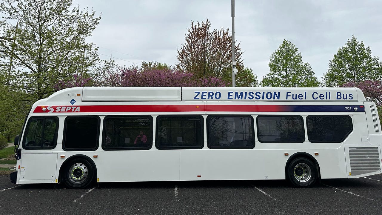 SEPTA zero-emission bus.