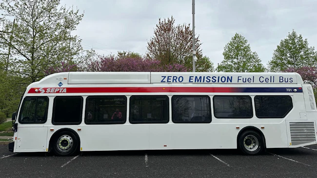 SEPTA zero-emission bus.