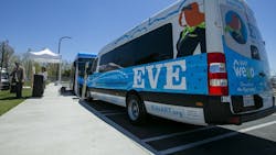 Anaheim Transportation Network zero-emission vehicle. Anaheim Transportation Network zero-emission vehicle.