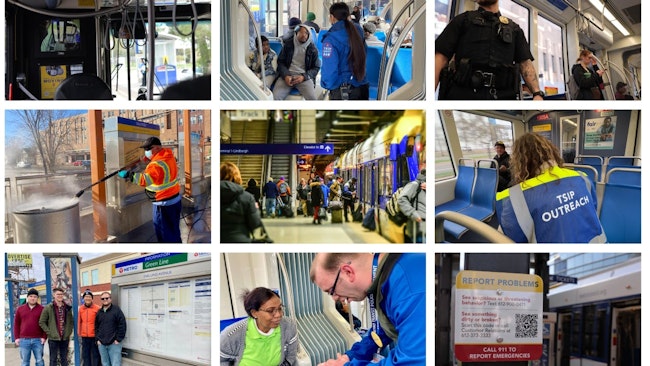 Metro Transit's ridership has increased during the past year while crime has declined.