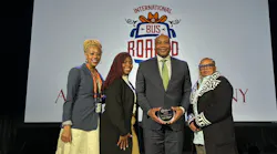 The MARTA Team being awarded the Bus Safety Award.