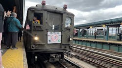 Hundreds of fans joined MTA for the Nostalgia Train Ride for 2024 Yankees Home Opener on April 5, 2024.