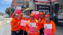 During SFMTA&apos;s MuniSafe Day Out last June, SFMTA staff shared how to report harassment.