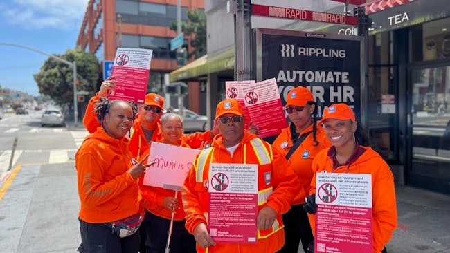 During SFMTA's MuniSafe Day Out last June, SFMTA staff shared how to report harassment.