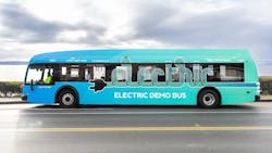BC Transit electric demo bus.. BC Transit electric demo bus..
