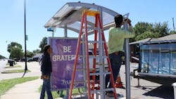 The city of Oklahoma City, Okla., has launched the first phase of the MAPS 4 Bus Stop Improvements project. The city of Oklahoma City, Okla., has launched the first phase of the MAPS 4 Bus Stop Improvements project.