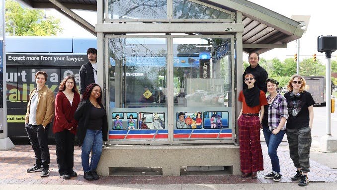 The GCRTA, Cleveland Institute of Art partner on bus shelter art.