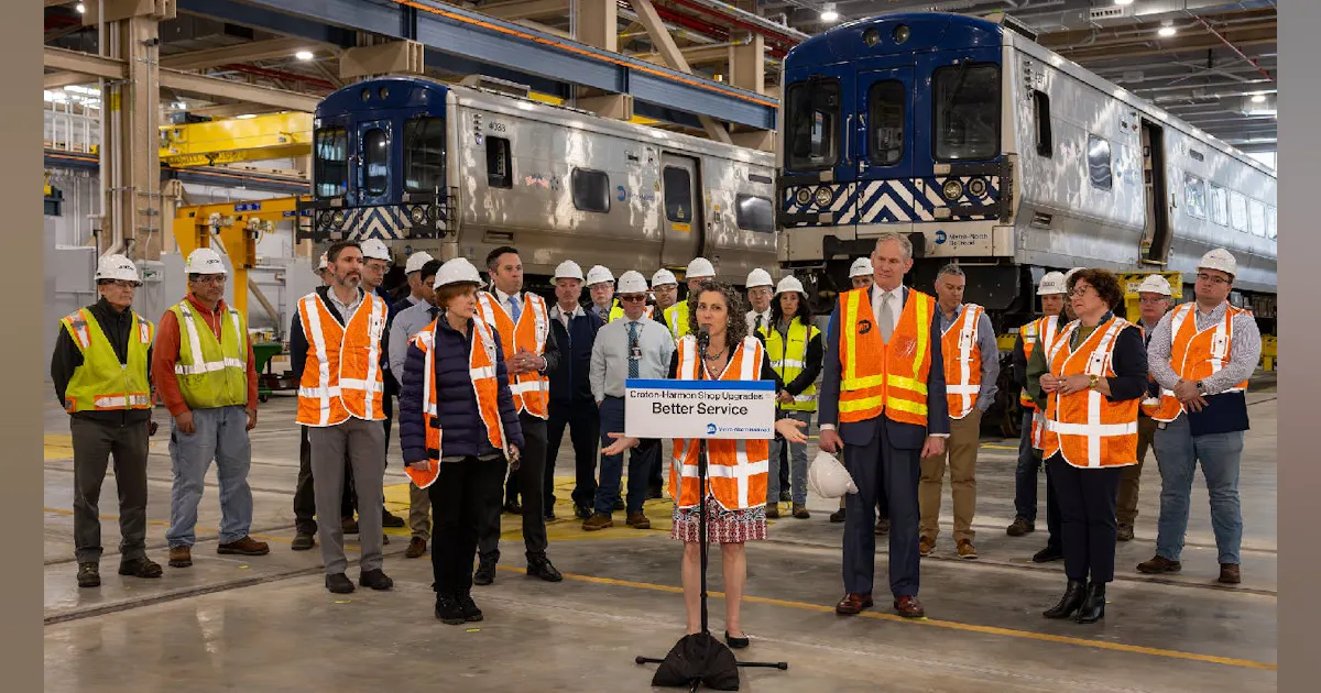 Mta Rails Upgrades completed at MTA’s Metro-North Railroad’s maintenance and ...