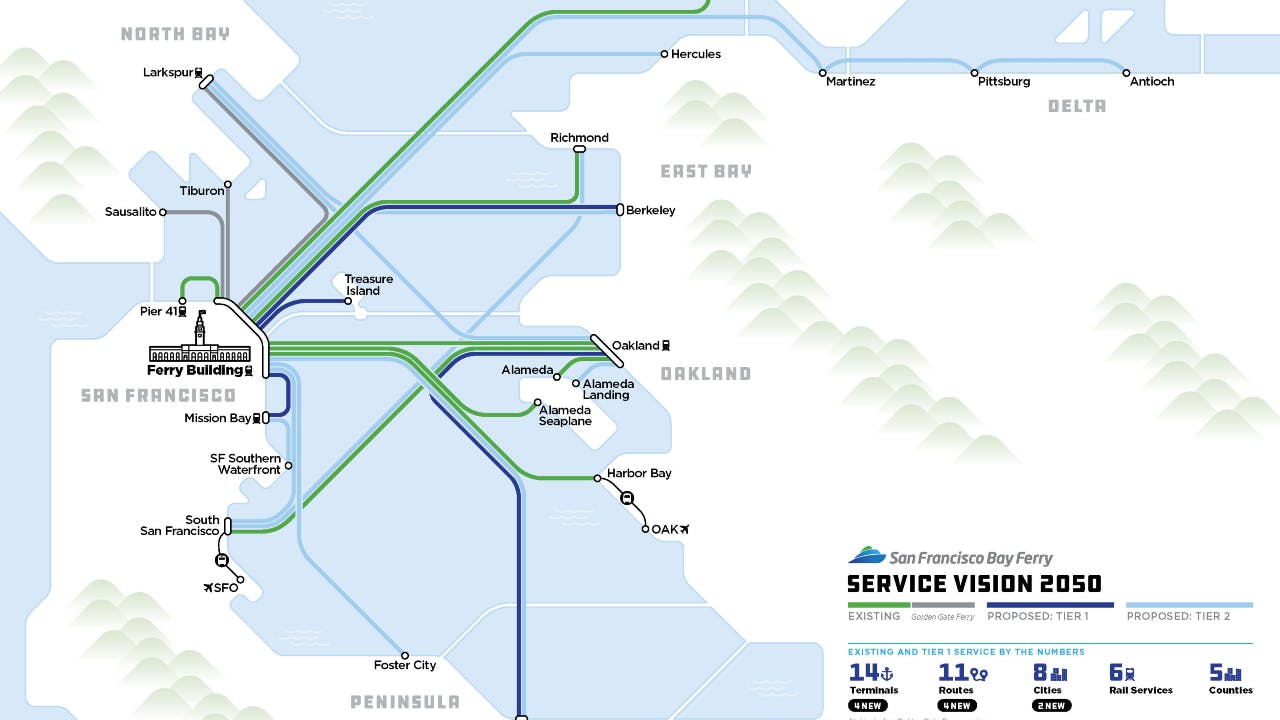 A map of the agency's 2050 Service Vision.