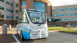 A file photo of Beep's VIVA shuttle program with Santa Clara VTA. Mississippi will launch a pilot AV shuttle program with Beep later in 2024. A file photo of Beep's VIVA shuttle program with Santa Clara VTA. Mississippi will launch a pilot AV shuttle program with Beep later in 2024.