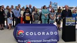 Colorado Gov. Jared Polis has put pen to paper on legislation that protects Colorado’s air quality and makes major investments to expand Colorado’s transportation network. Colorado Gov. Jared Polis has put pen to paper on legislation that protects Colorado’s air quality and makes major investments to expand Colorado’s transportation network.
