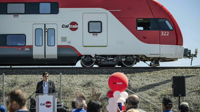 Caltrain had its largest crowd turnout yet to see its new electric trains.