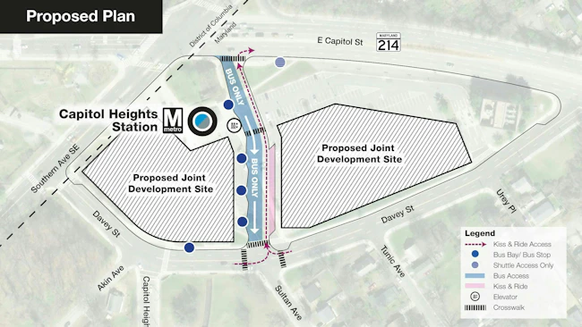 WMATA has been awarded $17 million in state funding to improve Capital Heights Metro Station infrastructure.
