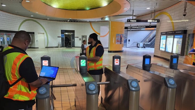 L.A. Metro launches ‘tap to exit’ pilot on North Hollywood B Line station.