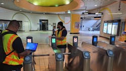 L.A. Metro launches ‘tap to exit’ pilot on North Hollywood B Line station. L.A. Metro launches ‘tap to exit’ pilot on North Hollywood B Line station.