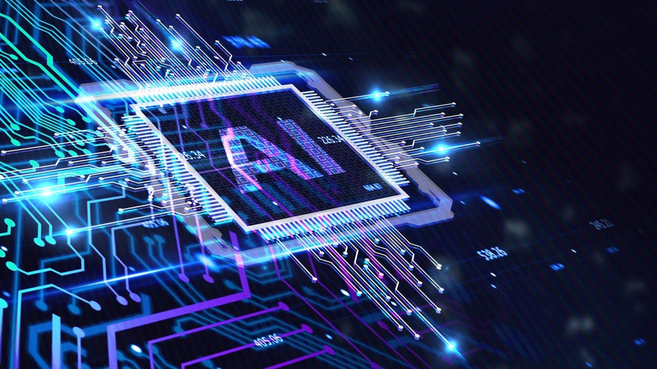 AI Learning and Artificial Intelligence Concept.