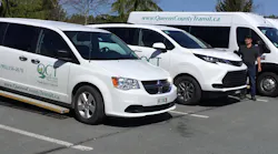 Queens County Transit vehicles.
