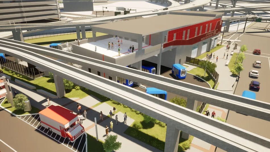 Rendering of the AIC facility.