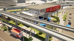 Rendering of the AIC facility. Rendering of the AIC facility.