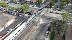 Metrolink has implemented a WCNSS system at the Del Obispo Street crossing near the San Juan Capistrano Station in Orange County, Calif.