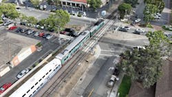 Metrolink has implemented a WCNSS system at the Del Obispo Street crossing near the San Juan Capistrano Station in Orange County, Calif. Metrolink has implemented a WCNSS system at the Del Obispo Street crossing near the San Juan Capistrano Station in Orange County, Calif.